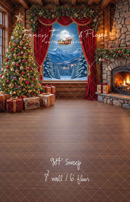 RTS Mountain Sleigh View - 9x14' Sweep - Value Luxe Fabric - New - 20% Off - Add To Cart for 56% Off Total!