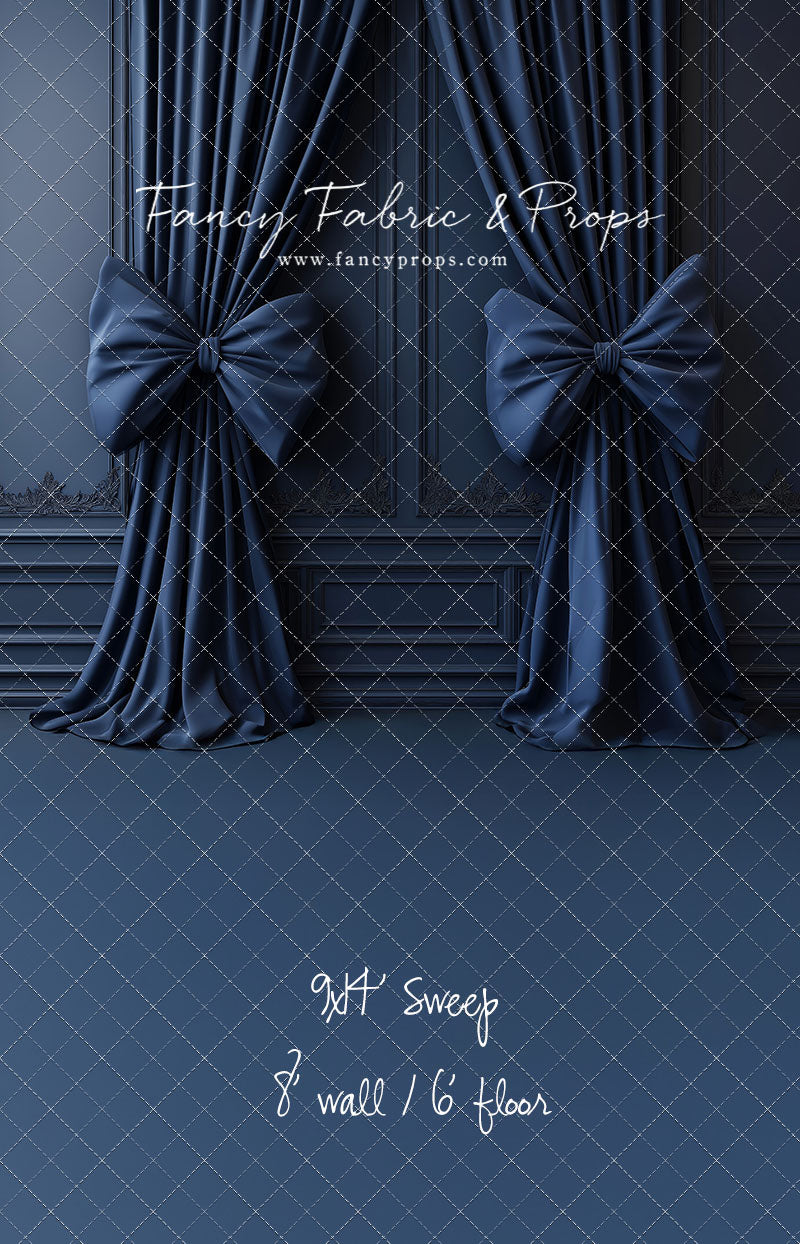 Navy Luxe Bows - With Sweep Option