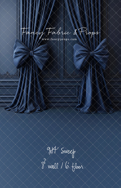 Navy Luxe Bows - With Sweep Option