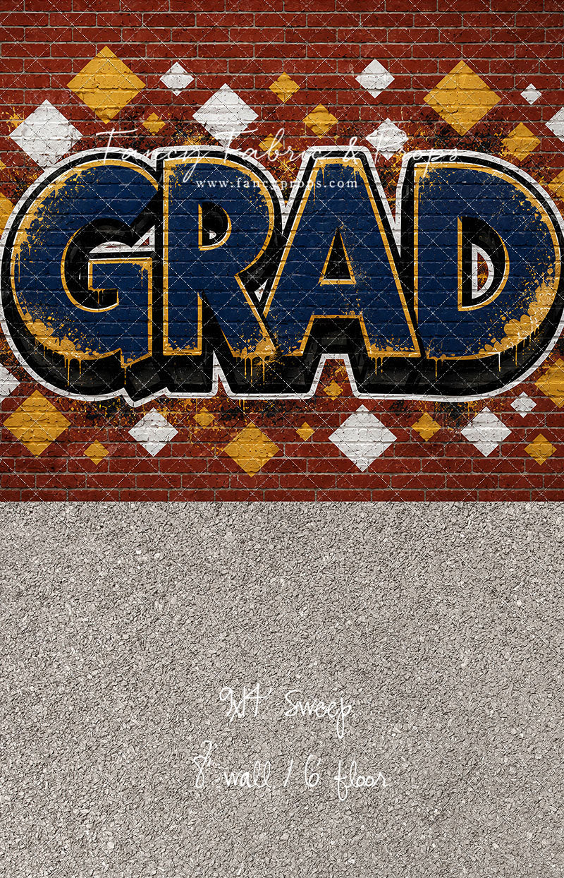 Navy & Gold Grad - With Sweep Option