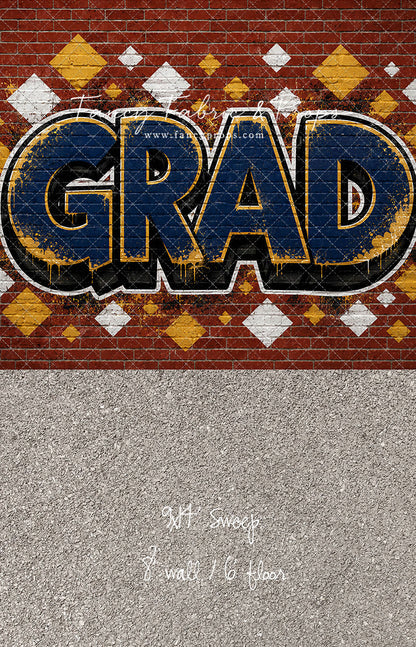 Navy & Gold Grad - With Sweep Option