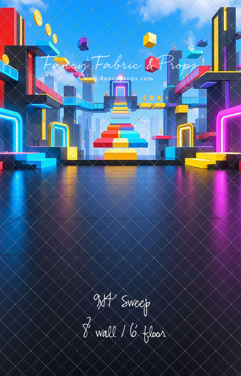 Neon Obby City - With Sweep Option