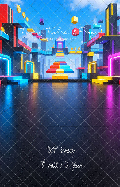 Neon Obby City - With Sweep Option