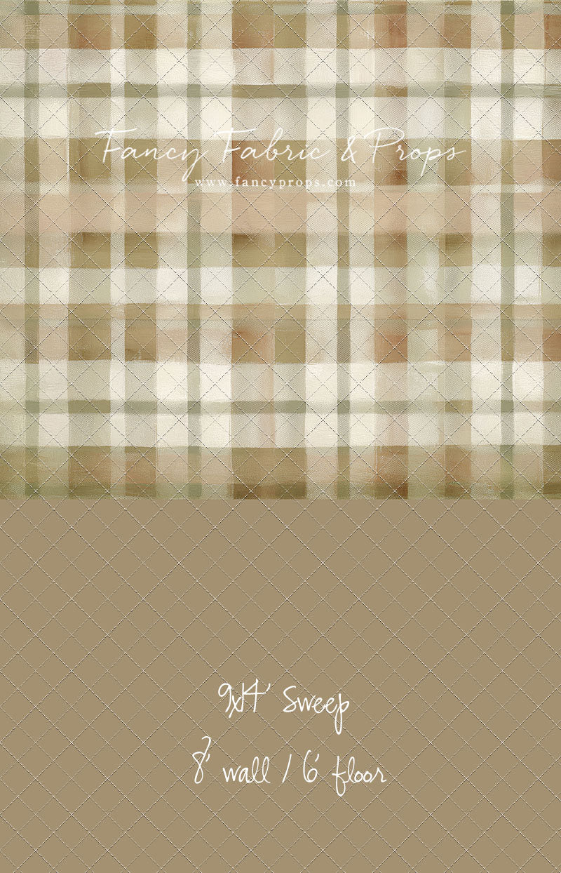 Oatmilk Plaid - With Sweep Option