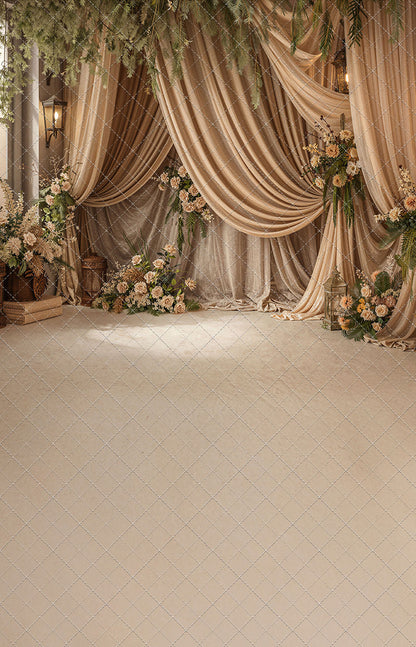 Olive Grove Drapes - With Sweep Option