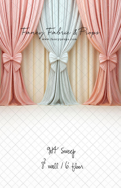 Pastel Bow Swag - With Sweep Option