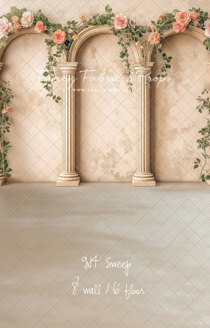 Peach Bloom Garden - With Sweep Option