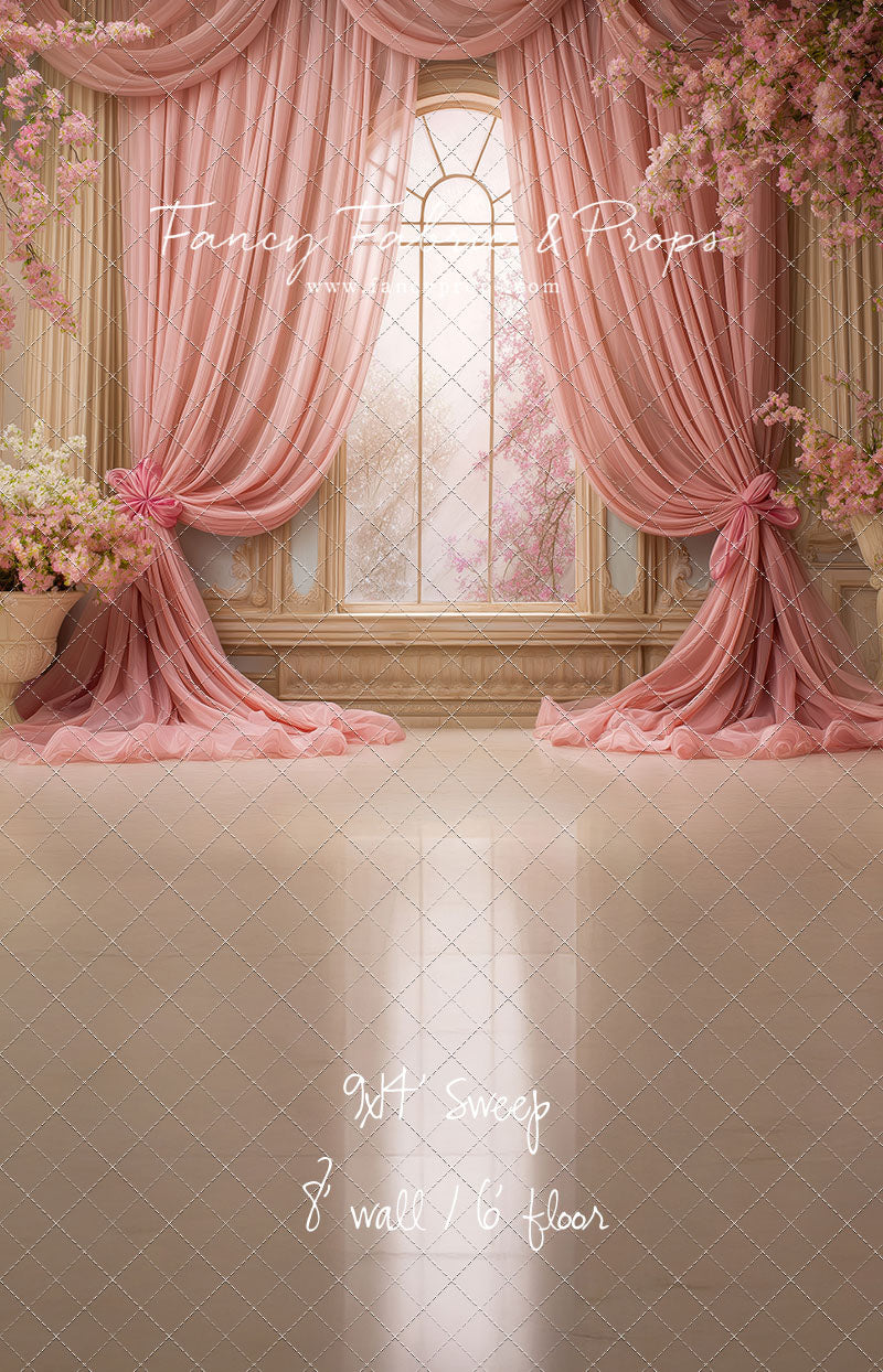 Pink Blossom Parlor - With Sweep Option