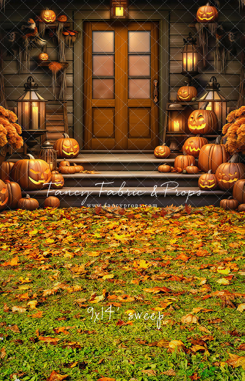 Pumpkin Porch -  Rust Door - With Sweep Option