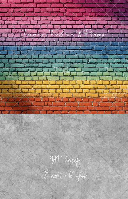 Rainbow Riot Brick - With Sweep Option