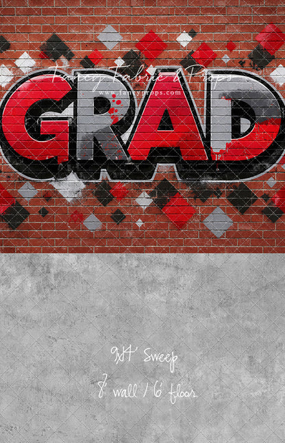 Red, Black & Gray Grad - With Sweep Option