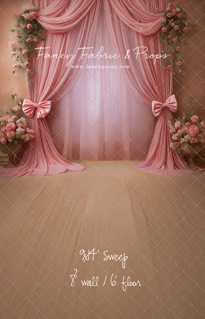 Rose Drapes - With Sweep Option