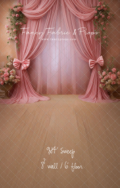 Rose Drapes - With Sweep Option