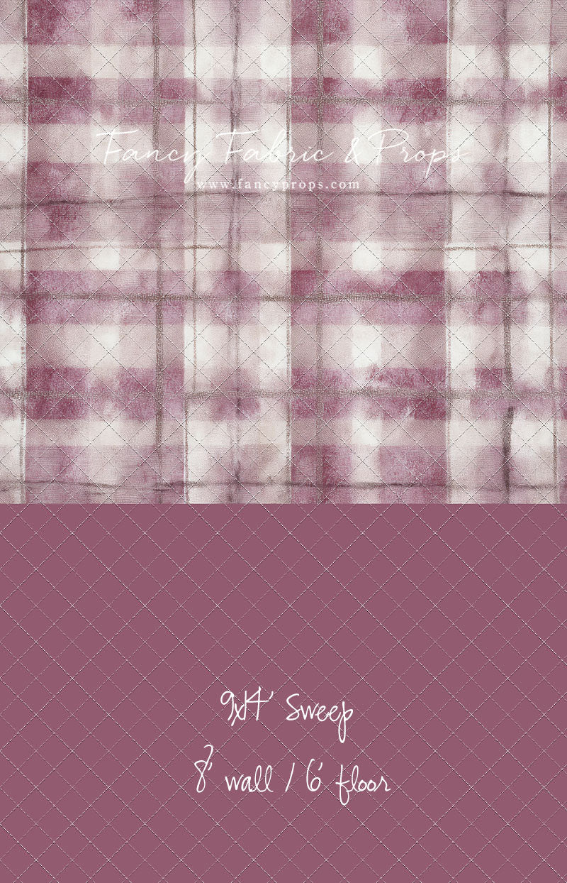 Rose Mist Plaid - With Sweep Option