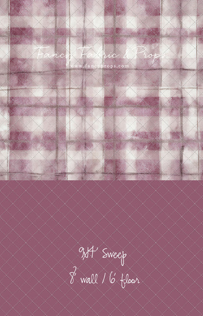 Rose Mist Plaid - With Sweep Option