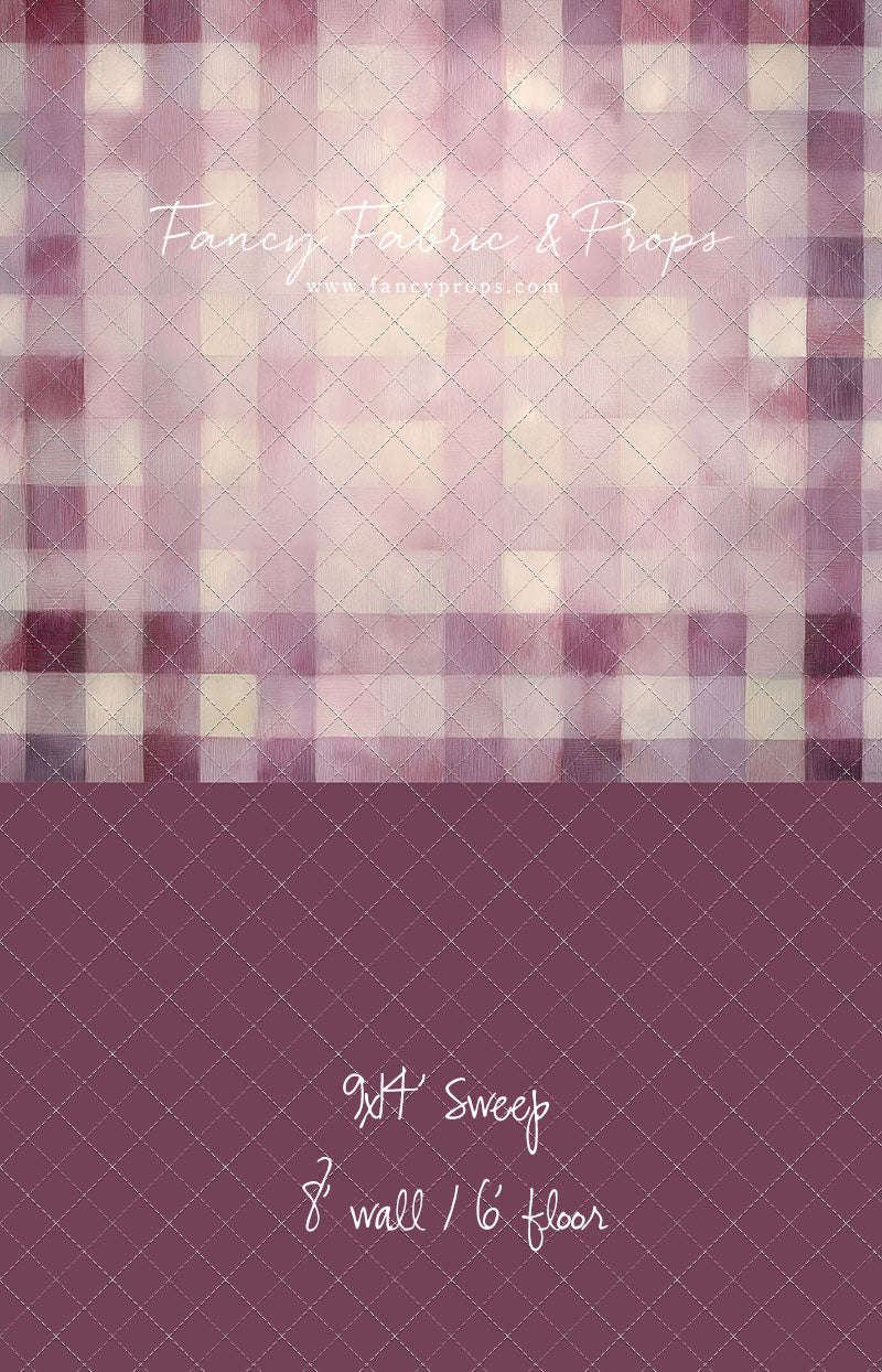 Rose Quartz Plaid - With Sweep Option