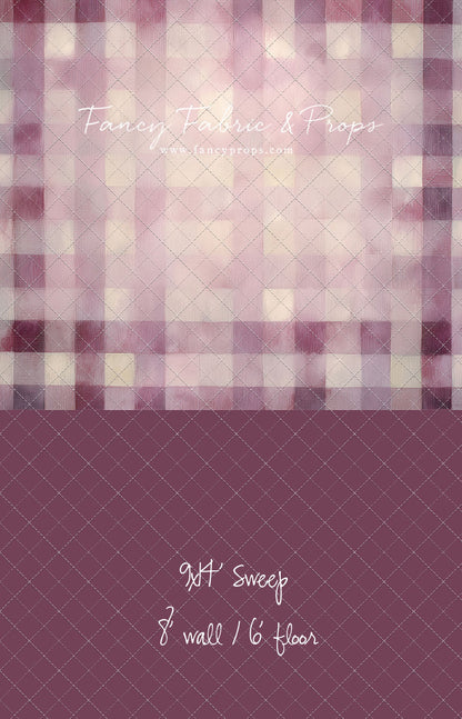 Rose Quartz Plaid - With Sweep Option