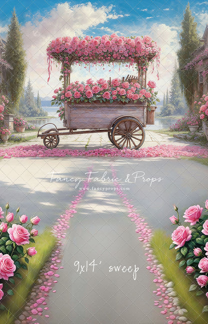 Rosy Blossom Cart - With Sweep Option