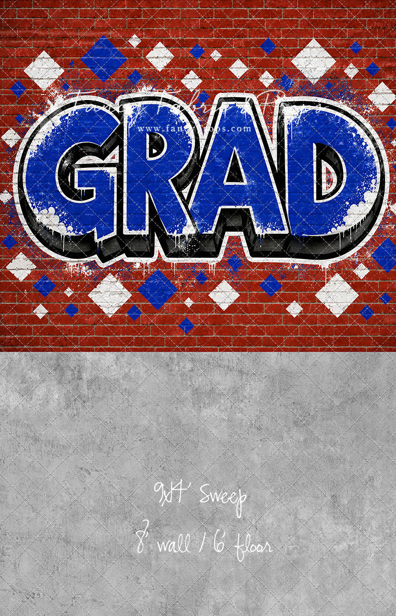 Royal & White Grad - With Sweep Option