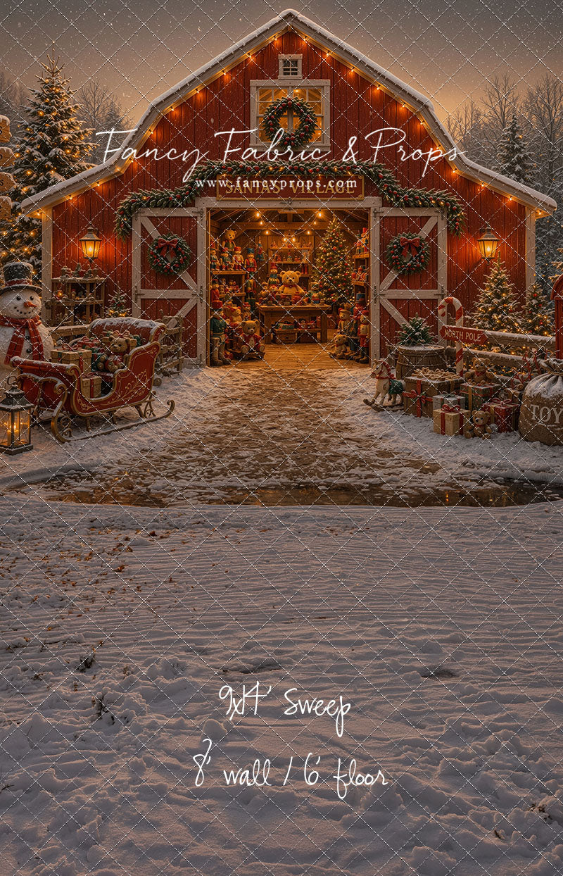 Santa's Village Barn - with Sweep Option