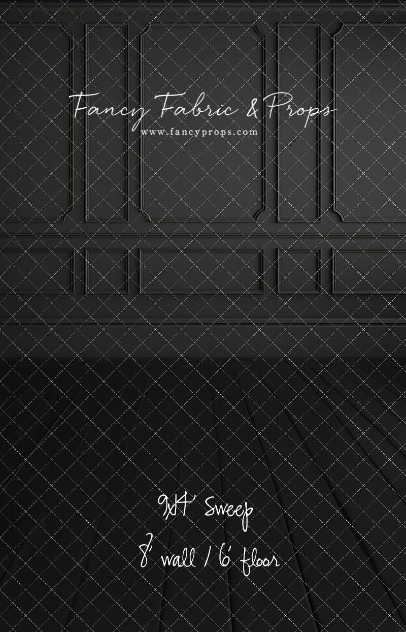 Simple Matte Black Wall - With Sweep Option