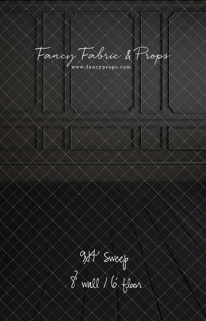 Simple Matte Black Wall - With Sweep Option