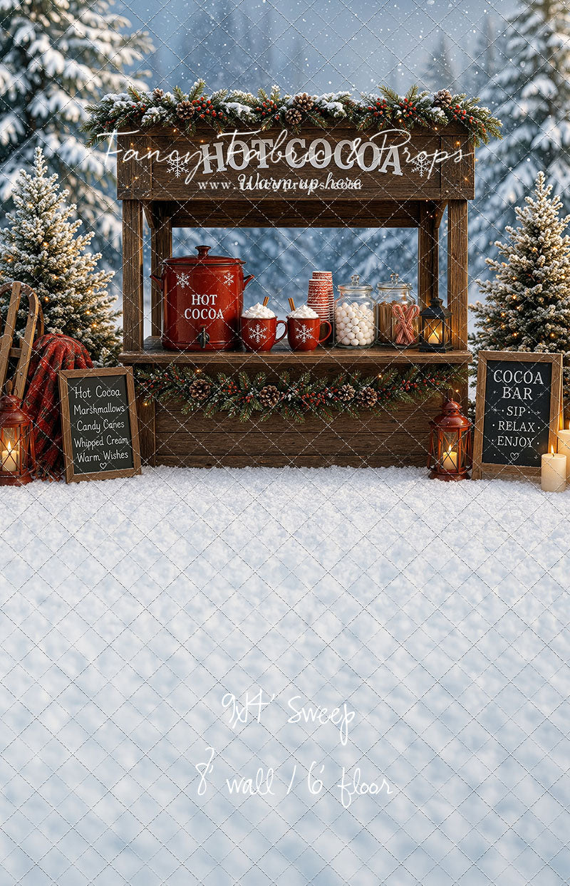 Snowflake Cocoa Station - With Sweep Option