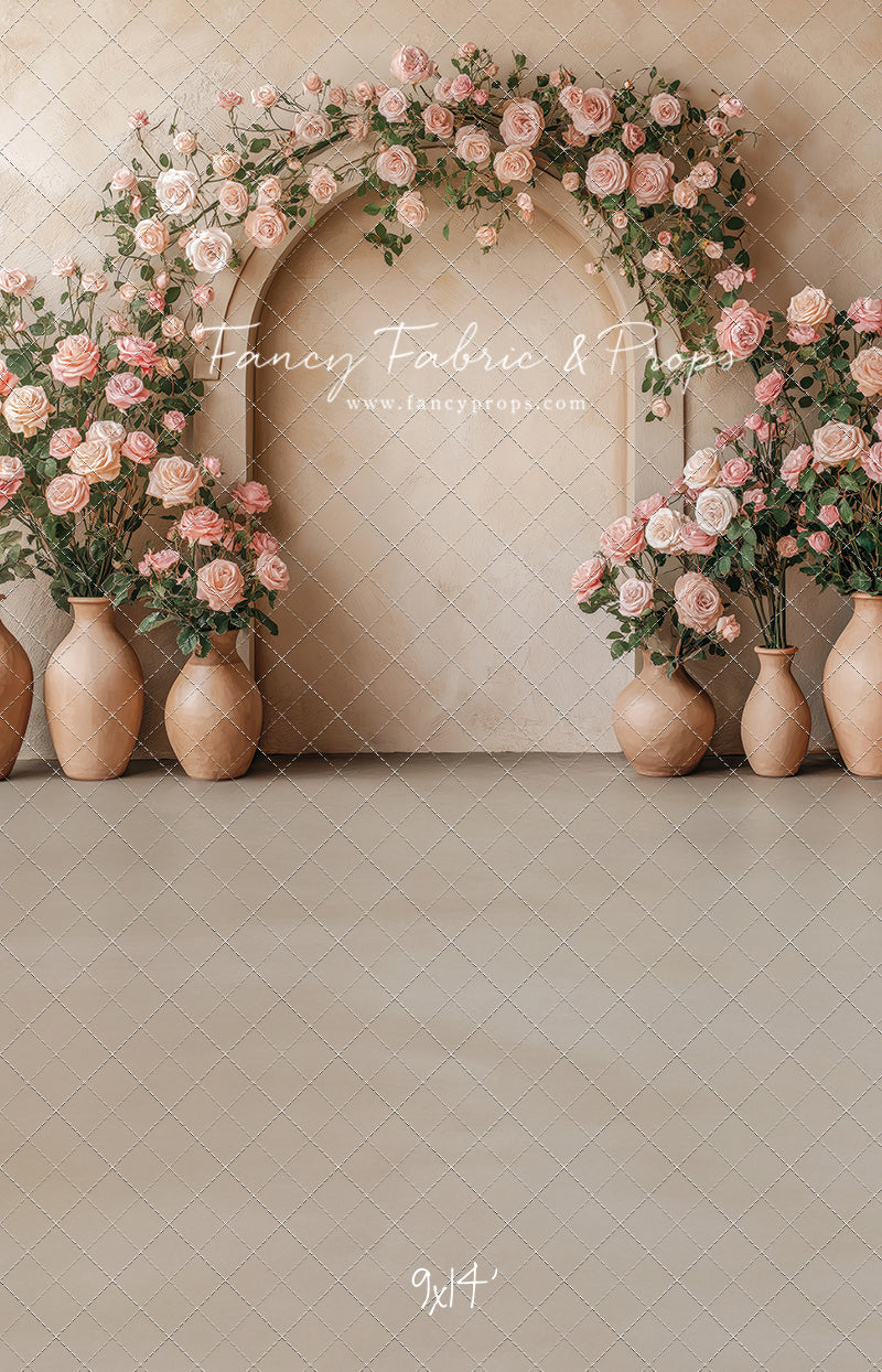 Soft Rose Arch - With Sweep Option