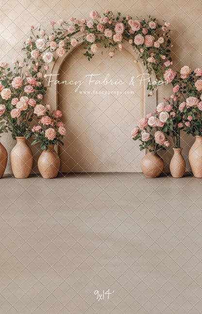 Soft Rose Arch - With Sweep Option