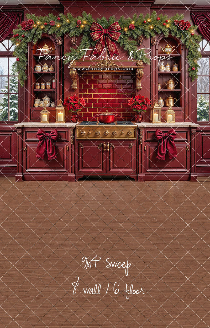 Sophisticated Scarlet Kitchen - With Sweep Option