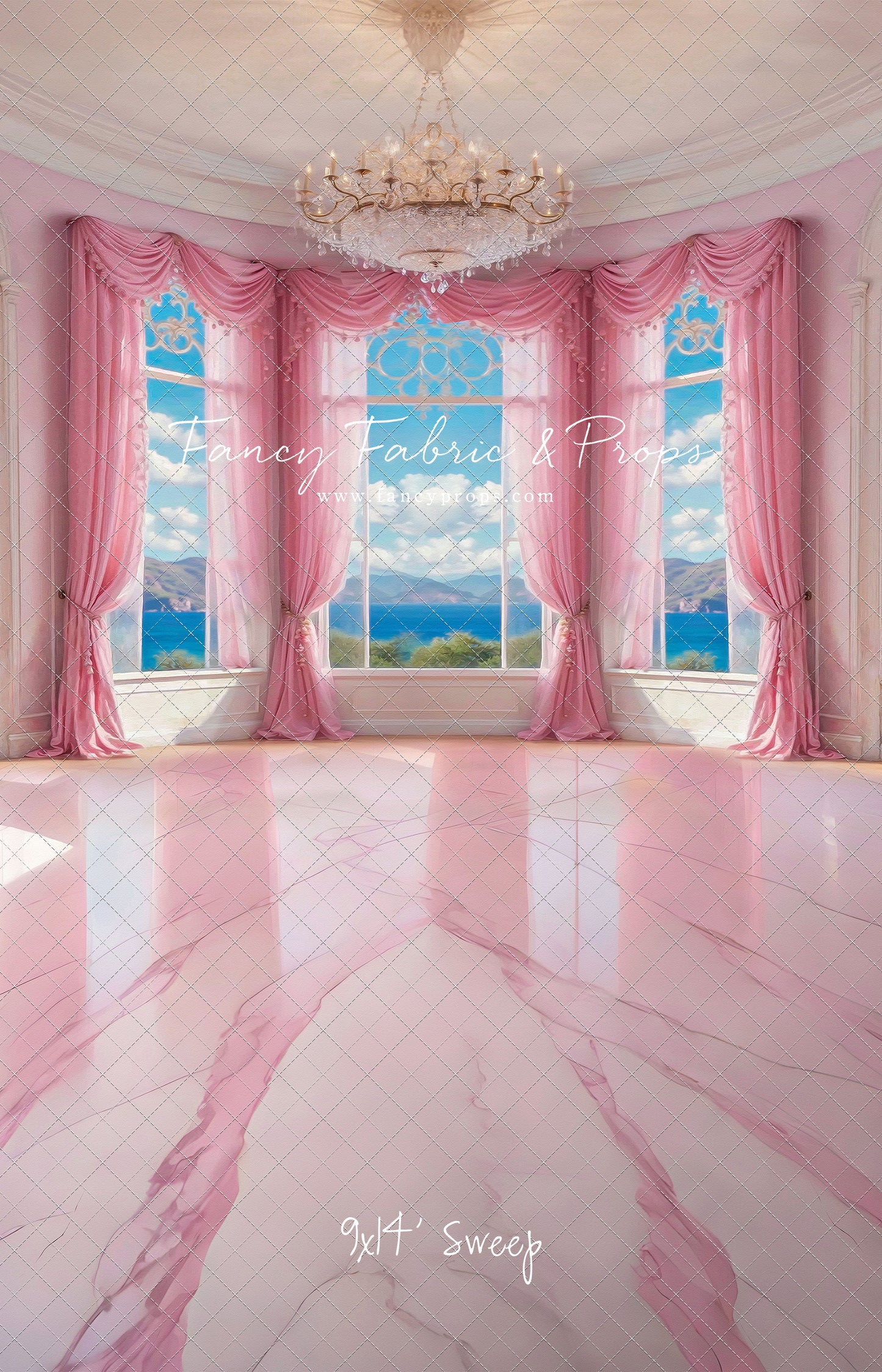 Summer Season Victorian Window - Marble Floor - With Sweep Option