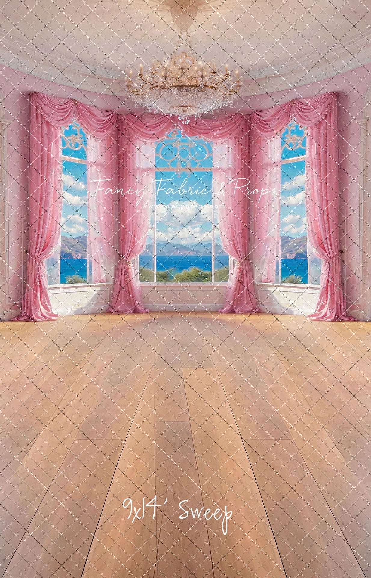 Summer Season Victorian Window - Wood Floor - With Sweep Option