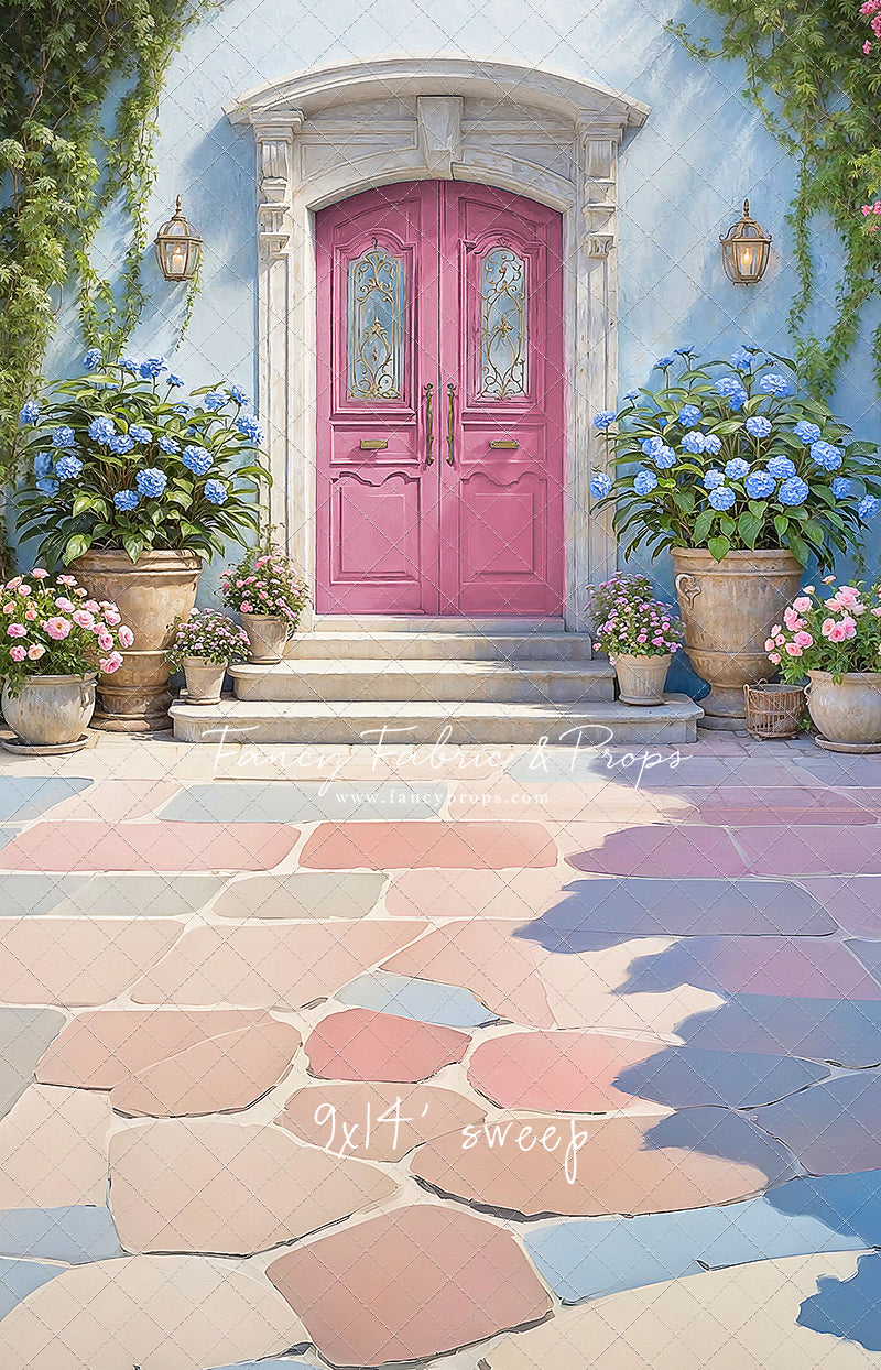 Summertime Patio - Pink Door - With Sweep Option