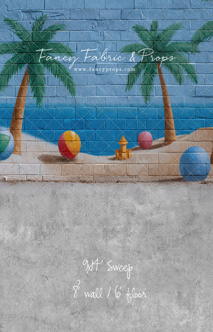Sunny Shores Mural - With Sweep Option