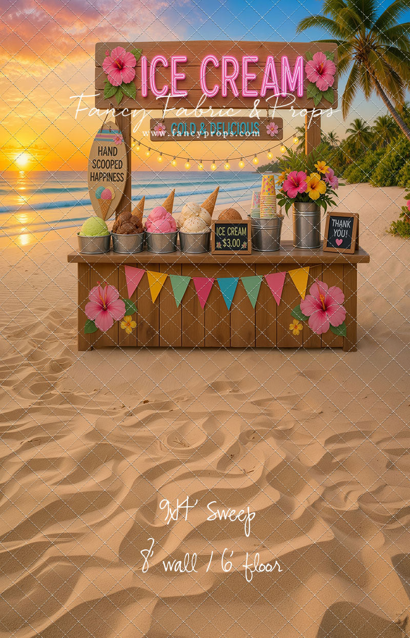 Sunset Ice Cream Stand - With Sweep Option