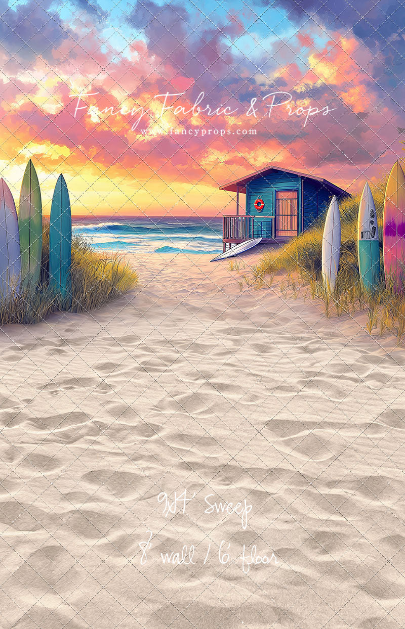 Sunset Surf Shack - With Sweep Option