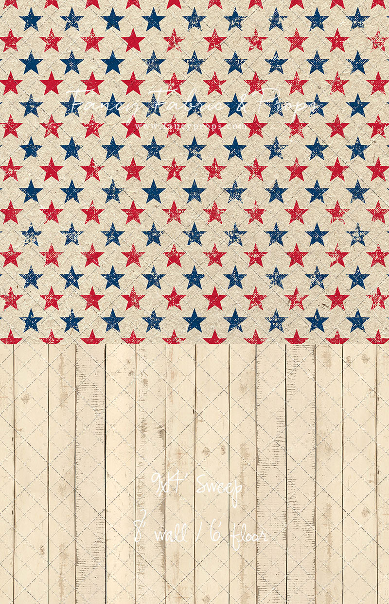 Americana Charm - With Narrow Amanda Cream Wood Floor Sweep Option