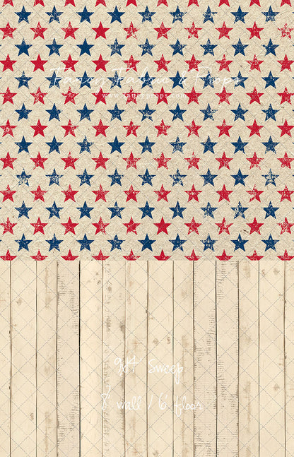 Americana Charm - With Narrow Amanda Cream Wood Floor Sweep Option