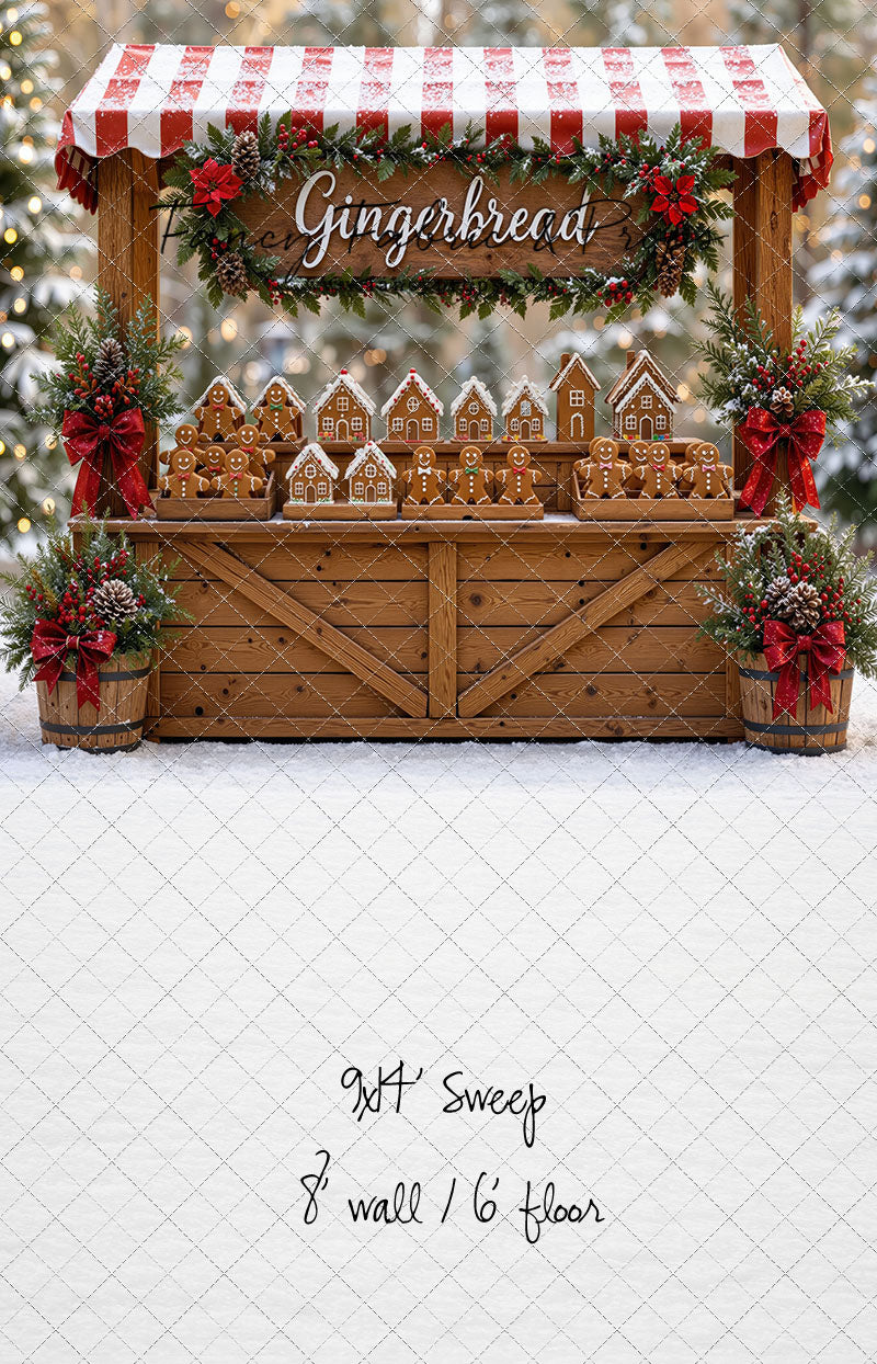 Sweet Spruce Gingerbread Stand - With Sweep Option