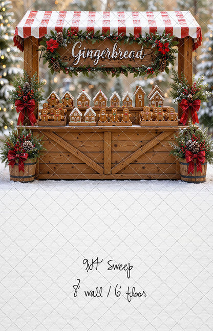 Sweet Spruce Gingerbread Stand - With Sweep Option