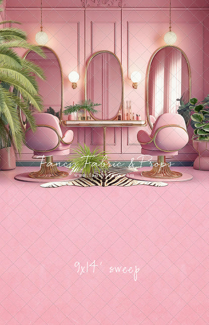 Teresa's Vanity - Pink Floor Option - With Sweep Option