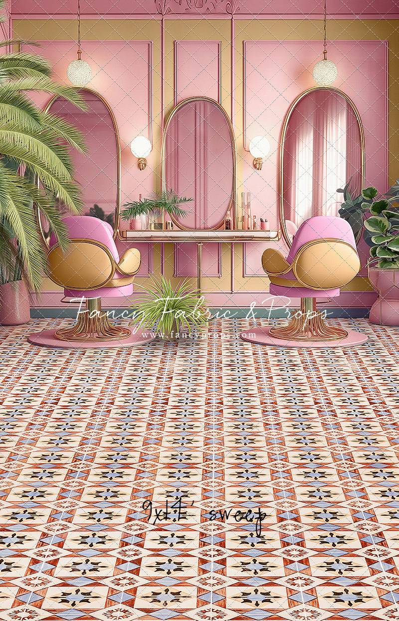 Teresa's Vanity - Tile Floor Option - With Sweep Option