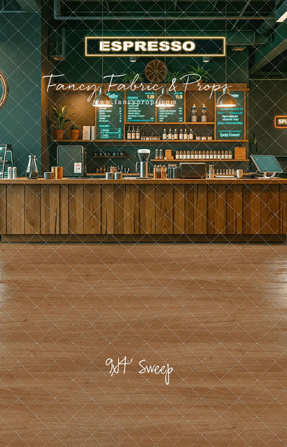 The Coffee Spot - Wood Floor Version - With Sweep Option