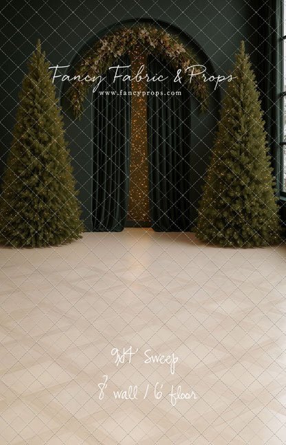 Velvet Christmas Arch - With Sweep Option