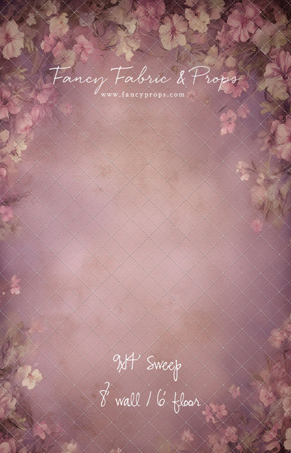 Vintage Mauve Petals - With Sweep Option