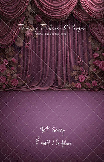 Vintage Plum Romance - With Sweep Option