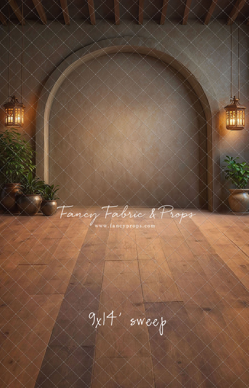 Warm Amber Archway - No Bench - With Sweep Option