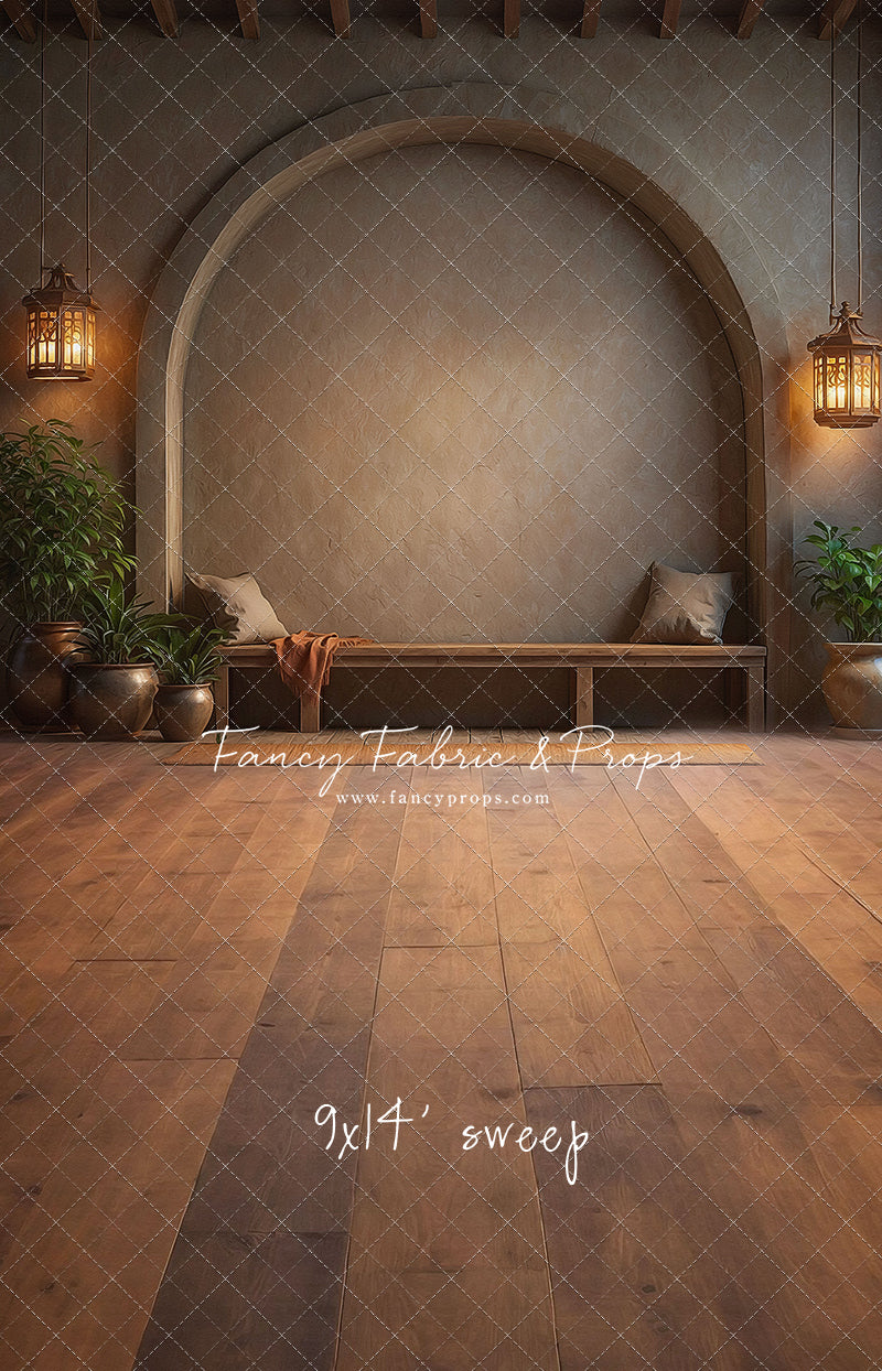 Warm Amber Archway - With Bench - With Sweep Option