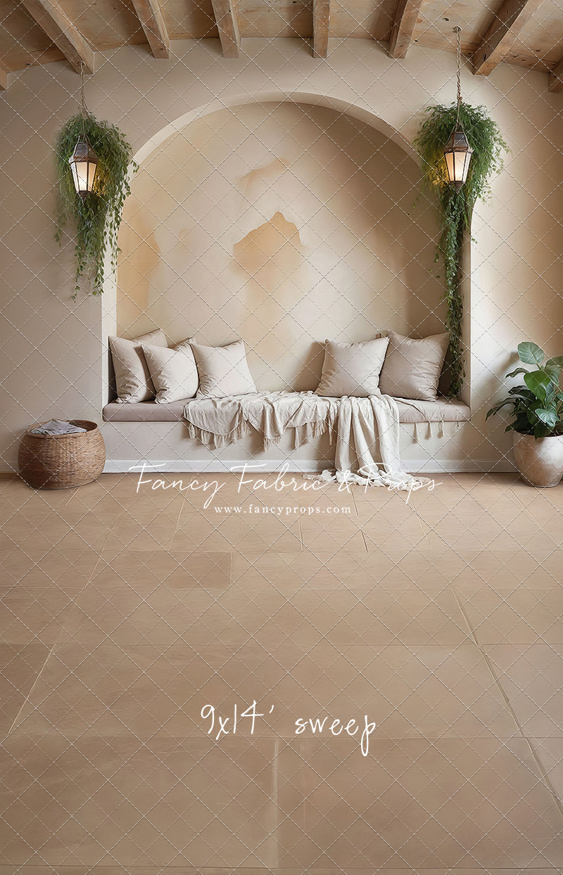 Warm Beige Comforts - Tile Floor - With Sweep Option
