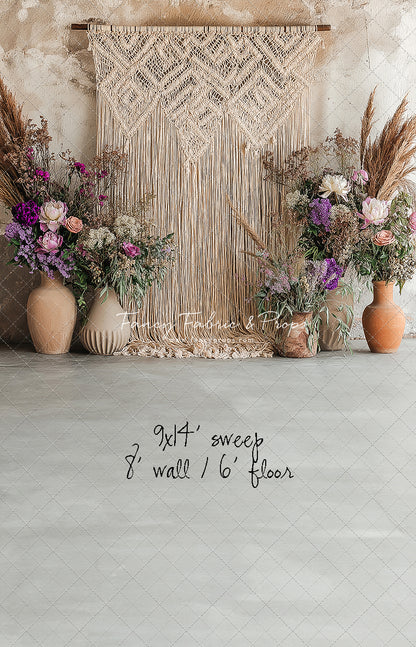 Wildflower Macrame - With Sweep Option